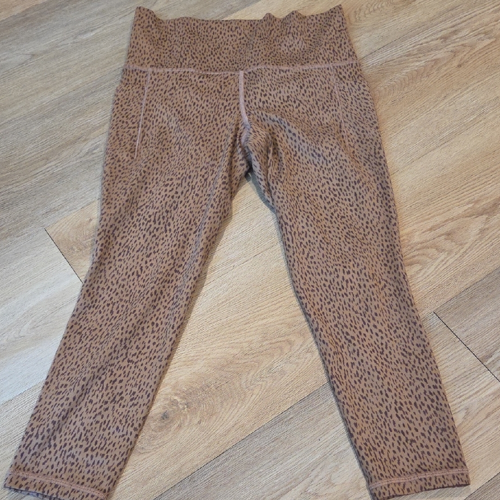 Athleta Brown Patterned Leggings